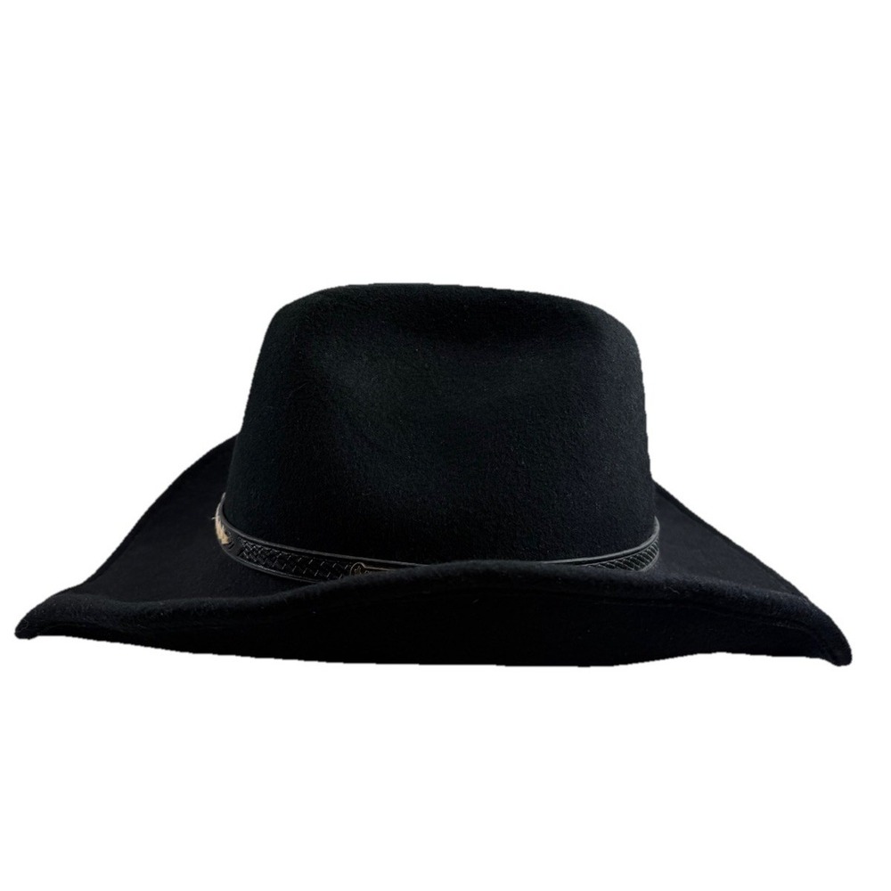 Outback Trading Co Out Of The Chute Black Wool Cowboy Hat Shapeable‎ 1335 Sz XL - Picture 6 of 13
